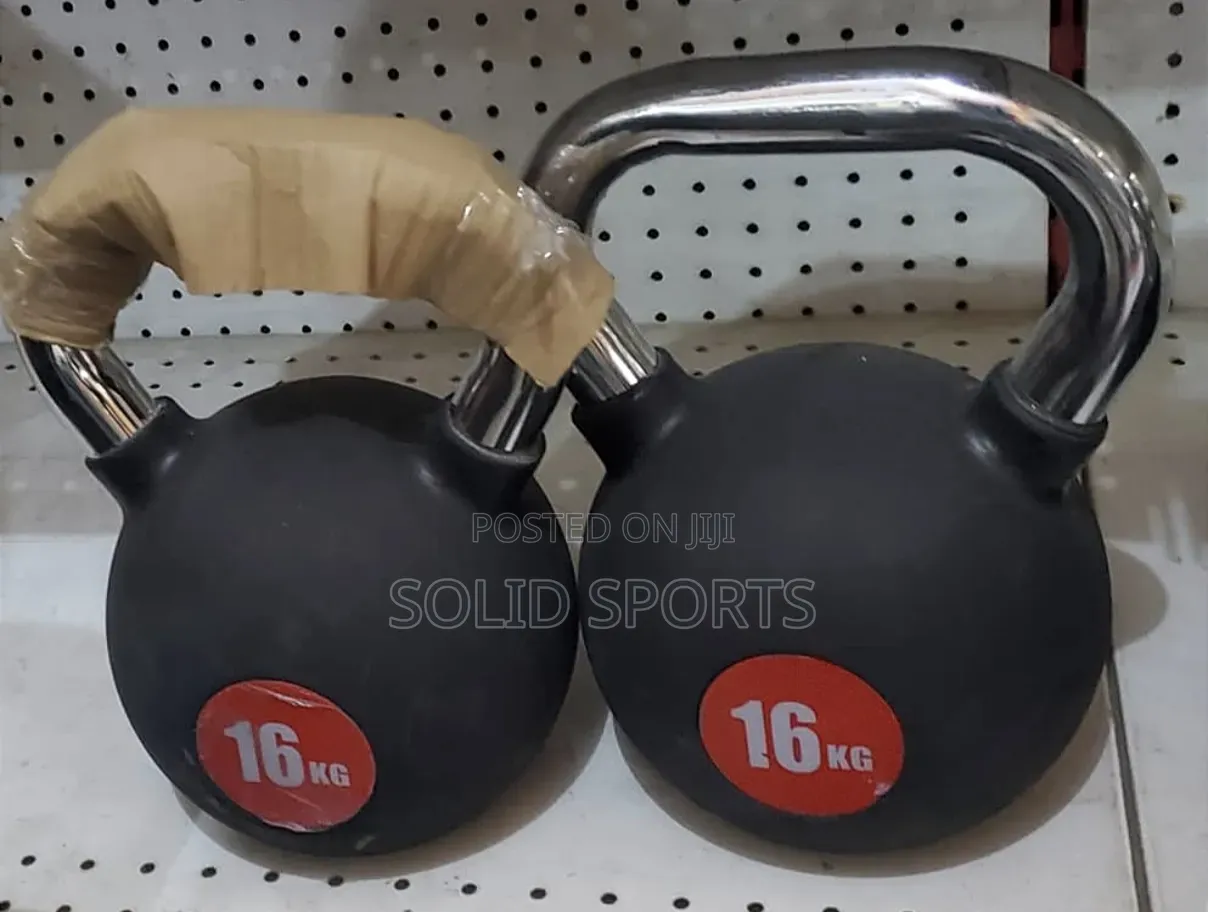 A Pair of 16kg Kettle Dumbbells 16kg X 2 = 32kg