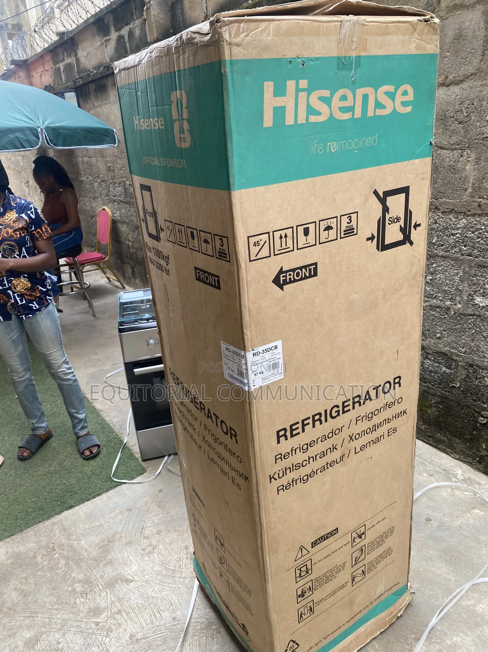 264L Hisense RD-35DCB Double Door Fridge With Bottom Freezer Section
