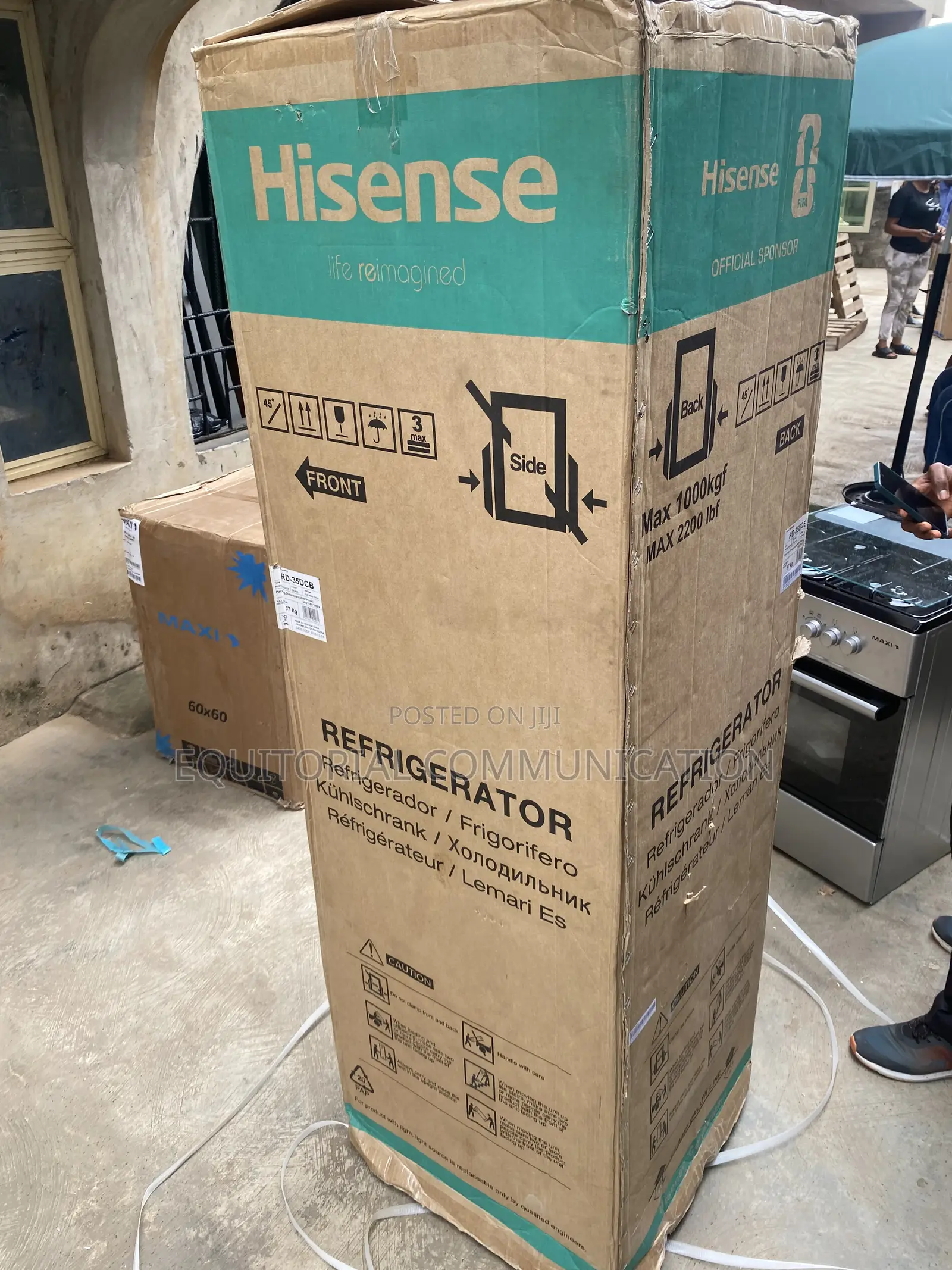 Hisense 264L Double Door Refrigerator RD-35DCB Bottom Freezer Style