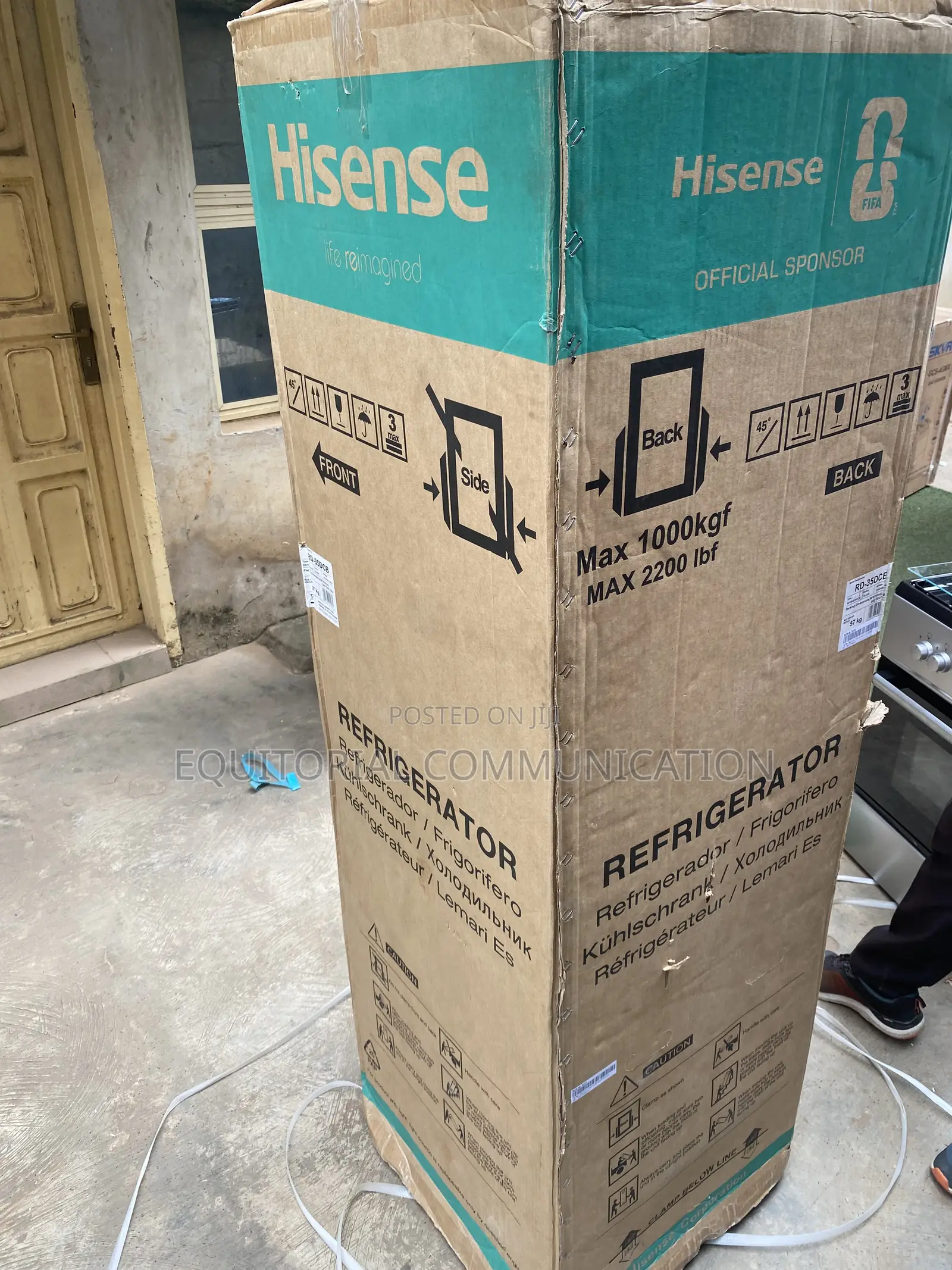 264L Hisense RD-35DCB Bottom Freezer Refrigerator for Kitchen Use