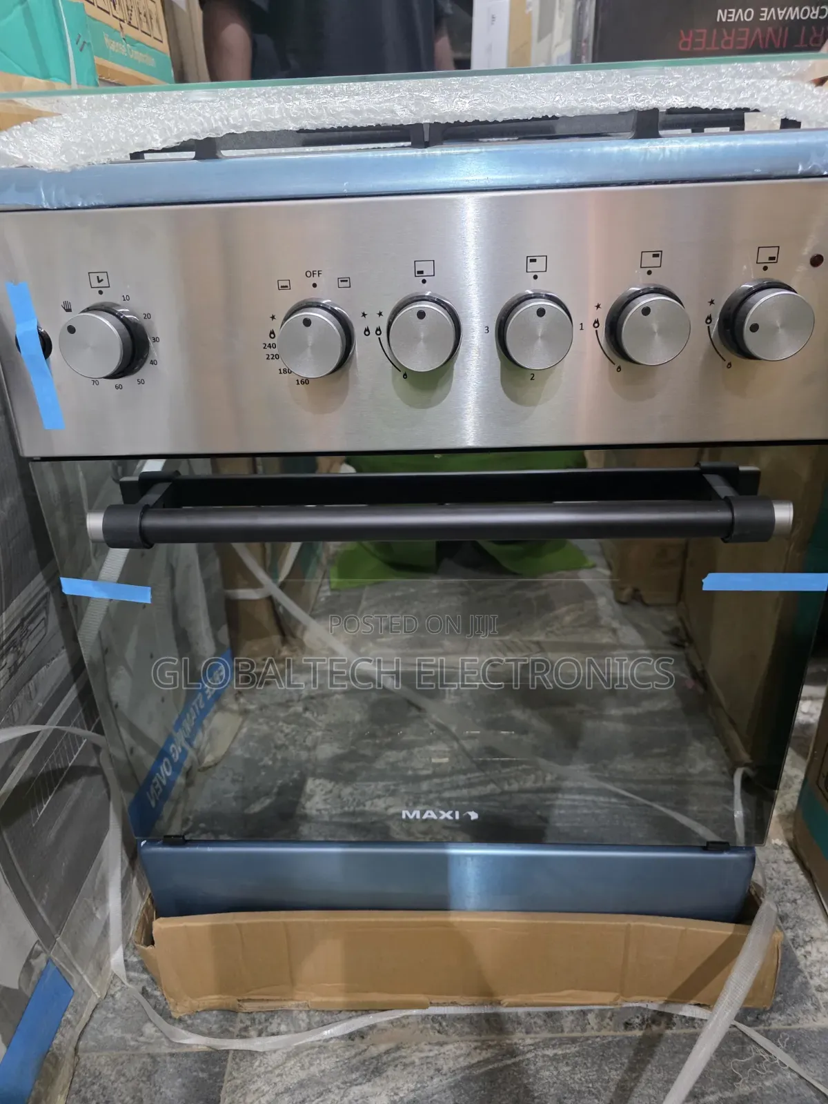 Maxi 6060 3+1 Inox Style Gas Cooker With Oven
