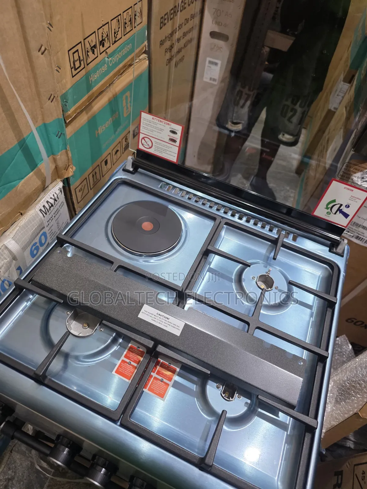 Maxi 6060 3+1 Inox Style Gas Cooker With Oven