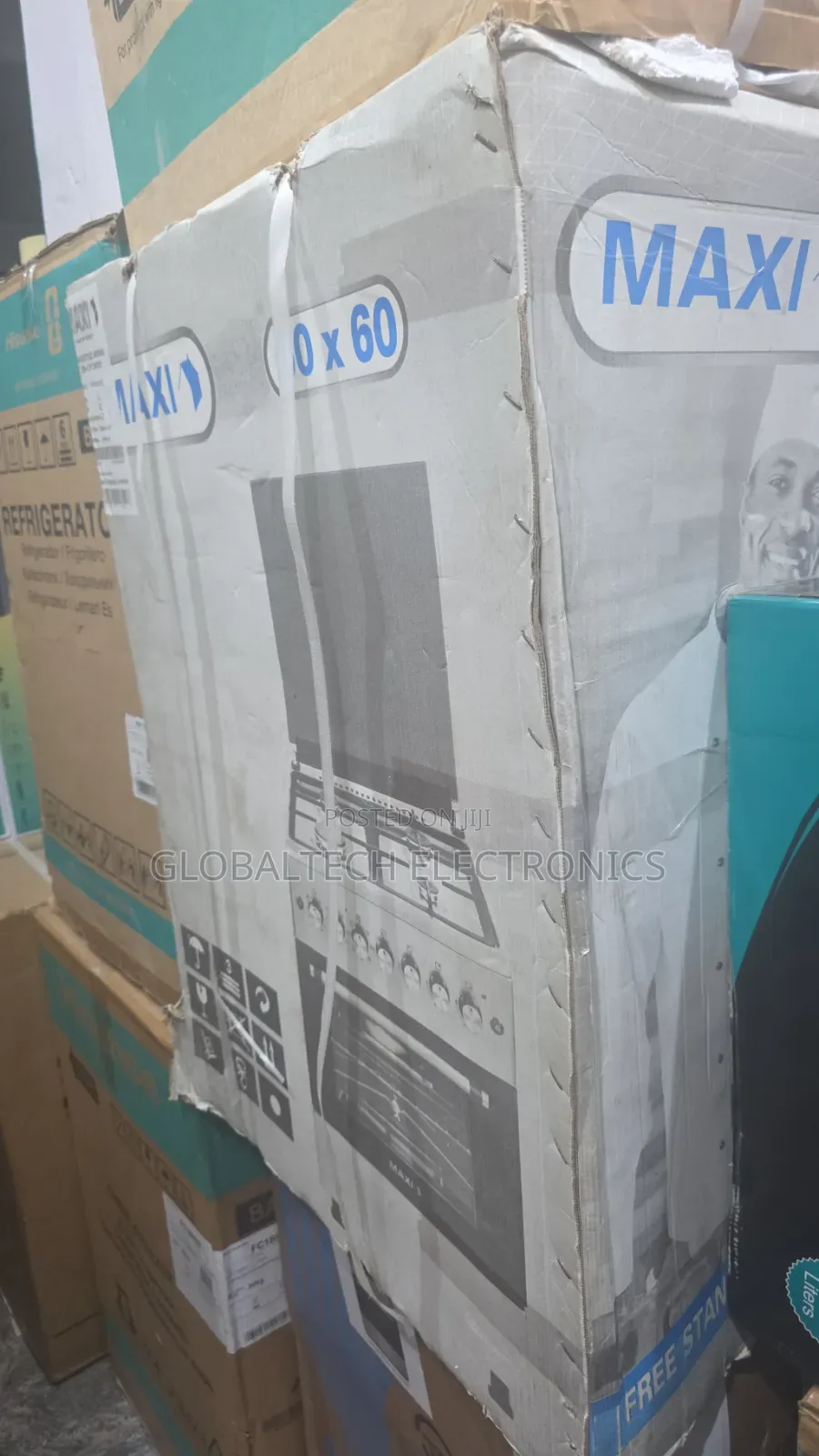 Maxi 6060 3+1 Inox Style Gas Cooker With Oven