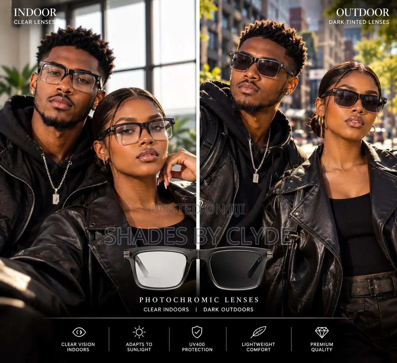 Smart Eyewear: Photochromic, Blue Light Blocking & UV Protection!