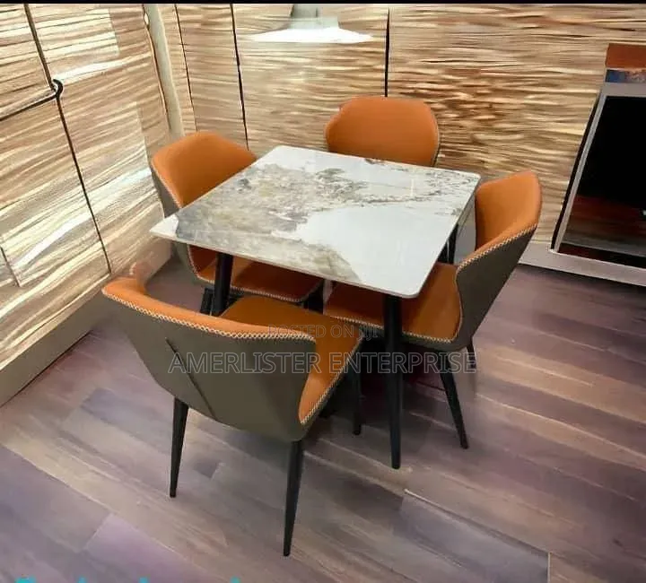 4seater Marble Top Dining Set