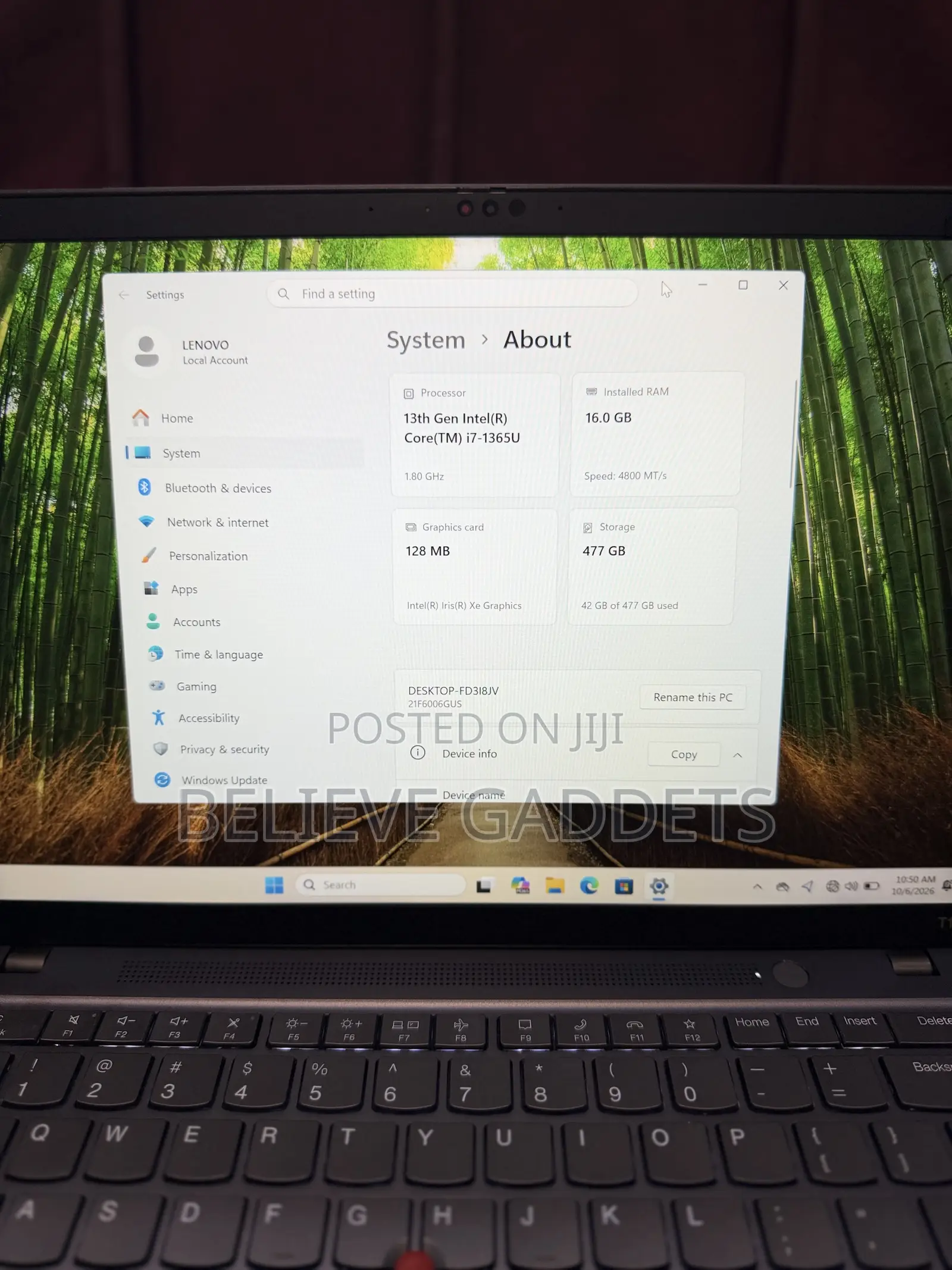 Laptop Lenovo ThinkPad T14 G4 16GB Intel Core i7 SSD 1T