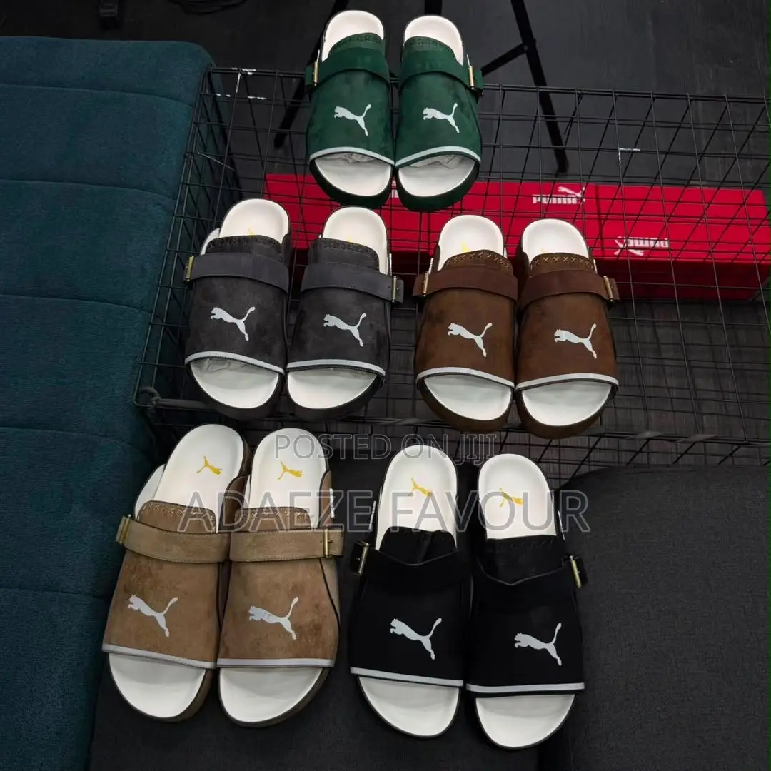 Men’s Puma Suede Slide Sandals – Casual Designer Slippers
