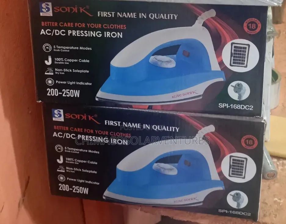 Brand New Sonik AC/DC Iron SPI-168DC2 – Energy Saving (Low Watts)