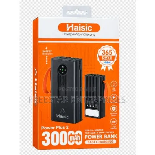 Haisic 30000 mAh Power Bank. Fast Charge.