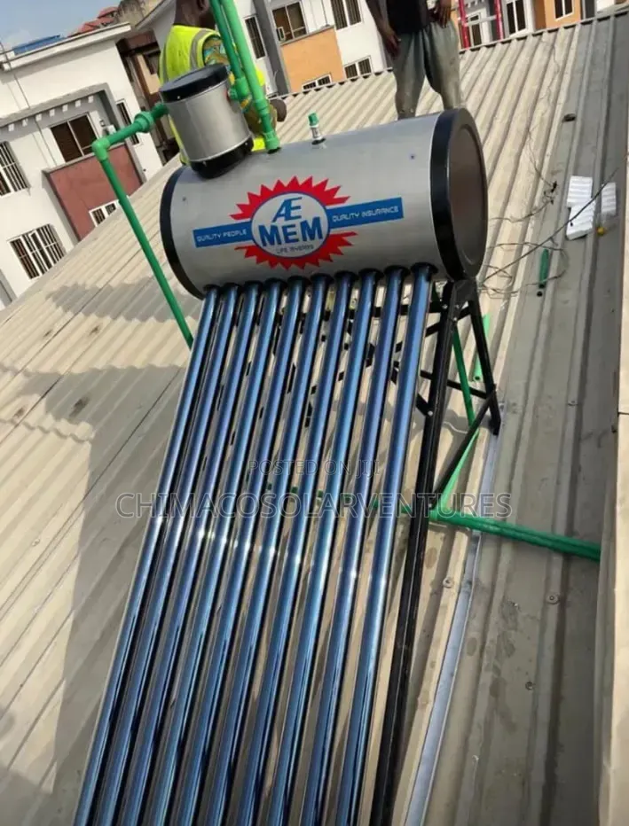 AEMEM Solar Water Heater – 200L Stainless Steel Solar Geyser