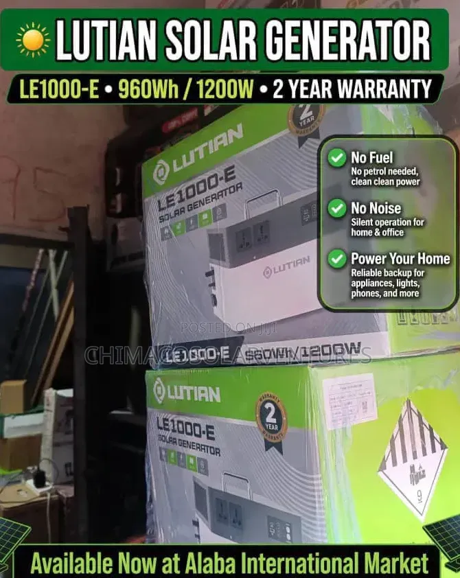 Brand New Lutian LE1000-E Solar Generator 1200W / 960Wh