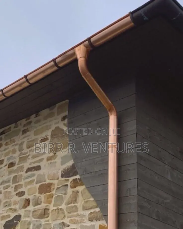 Roof Runoff Gutter Installation