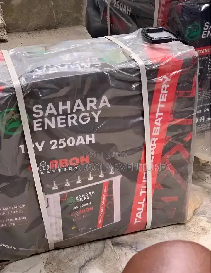 Brand New Sahara Energy 12V 250Ah Carbon Tall Tubular Battery
