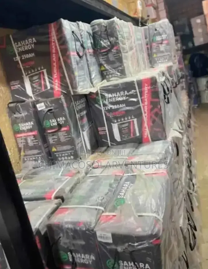 Brand New Sahara Energy 12V 250Ah Carbon Tall Tubular Battery