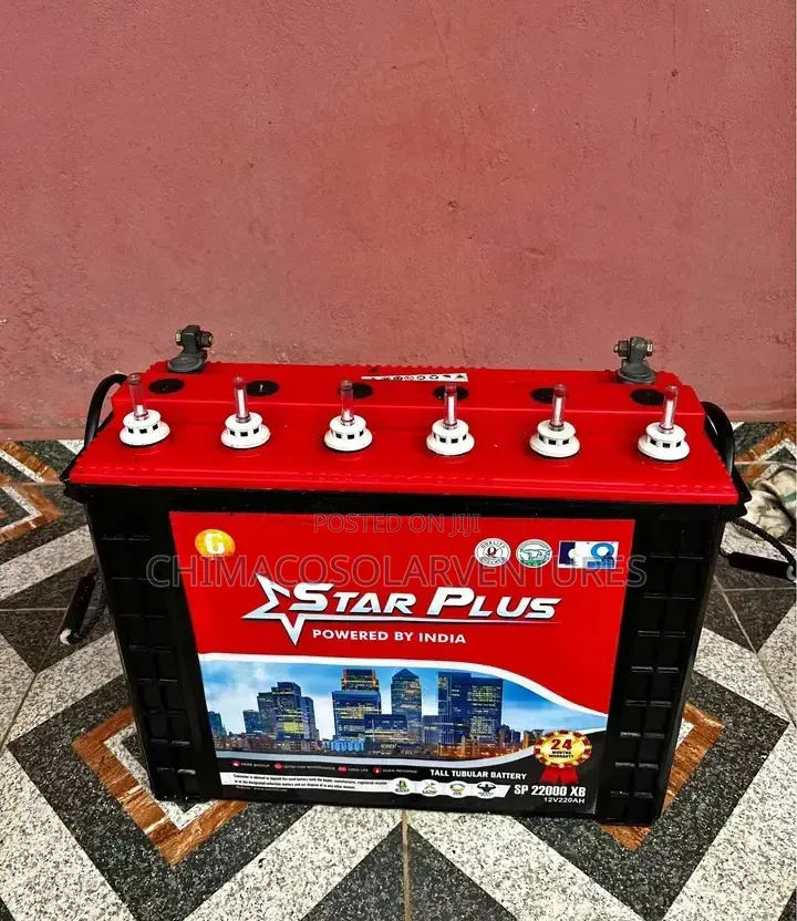 Star Plus 12V 220Ah Tall Tubular Inverter Battery (SP 22000 XB)