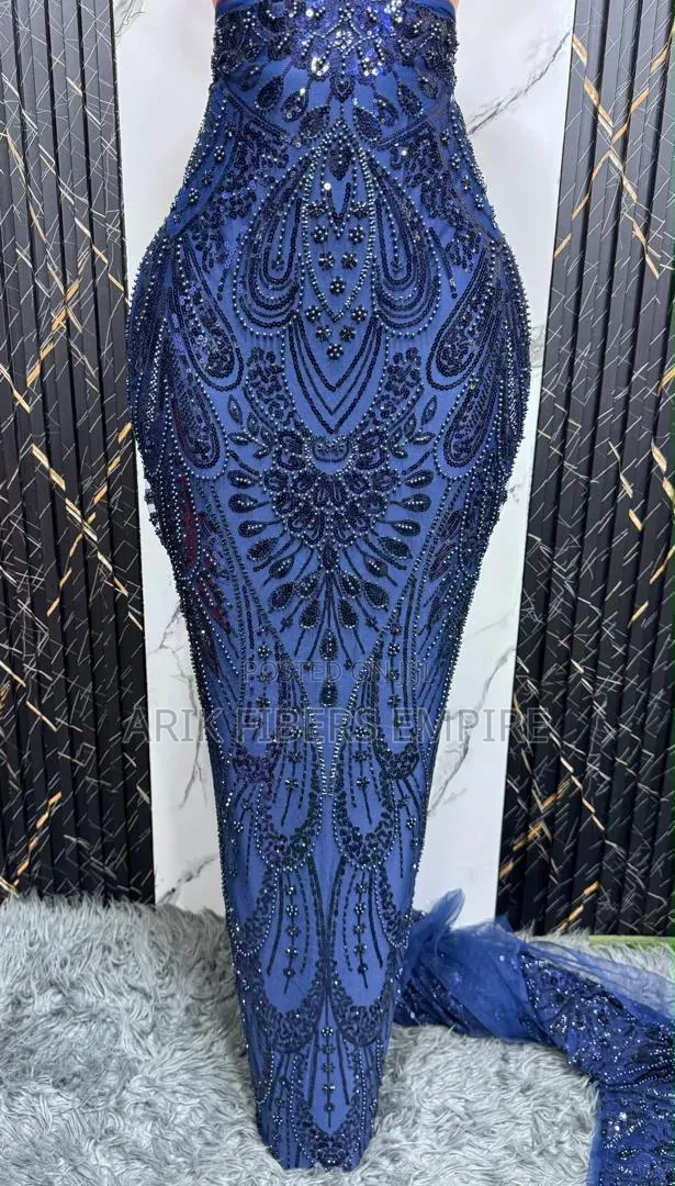 Quality Pocket Friendly Beaded Lace Aso_Ebi