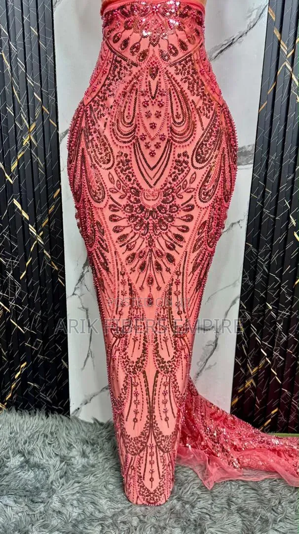 Quality Pocket Friendly Beaded Lace Aso_Ebi