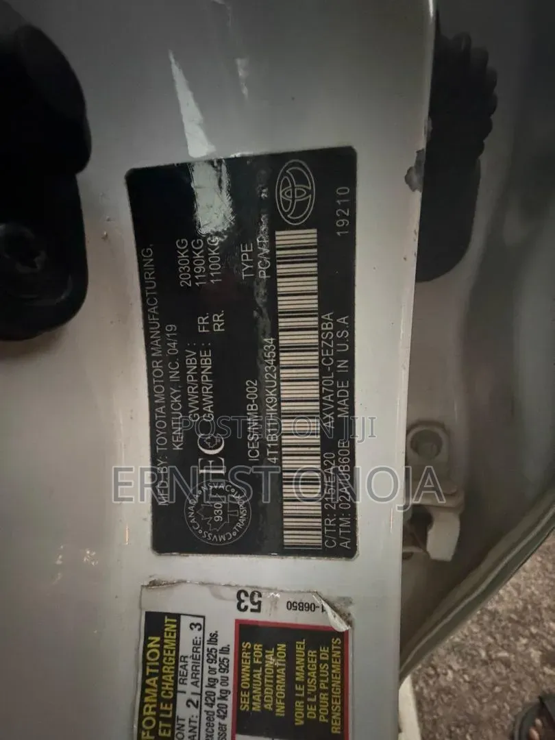 Toyota Camry XSE V6 (3.5L V6 8A) 2019 White