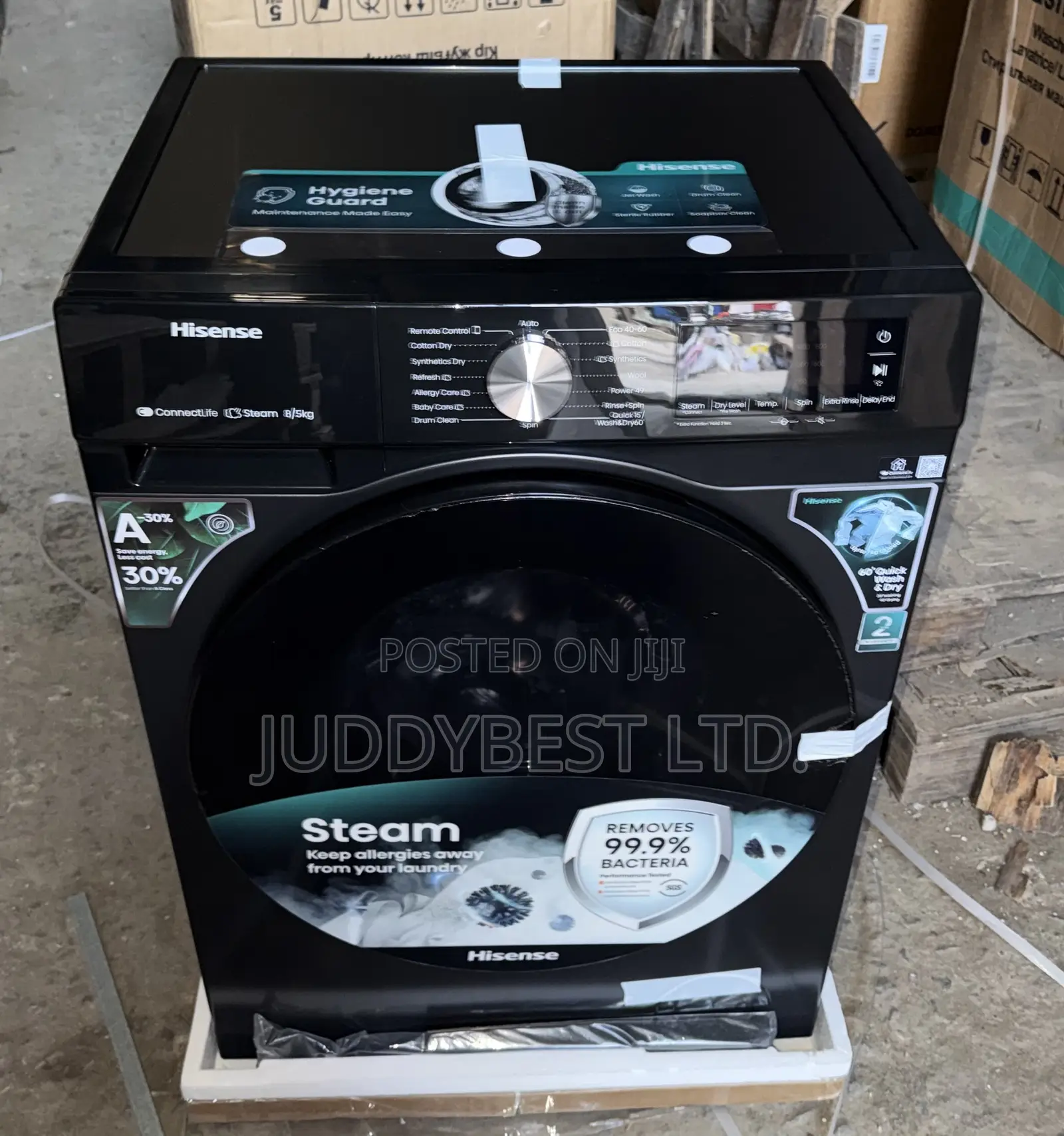 Hisense Washing Machine 8kg Wash and Dry Front Load Automatic
