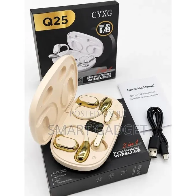 Q25 2-in-1 Airpods – Quality & Style!