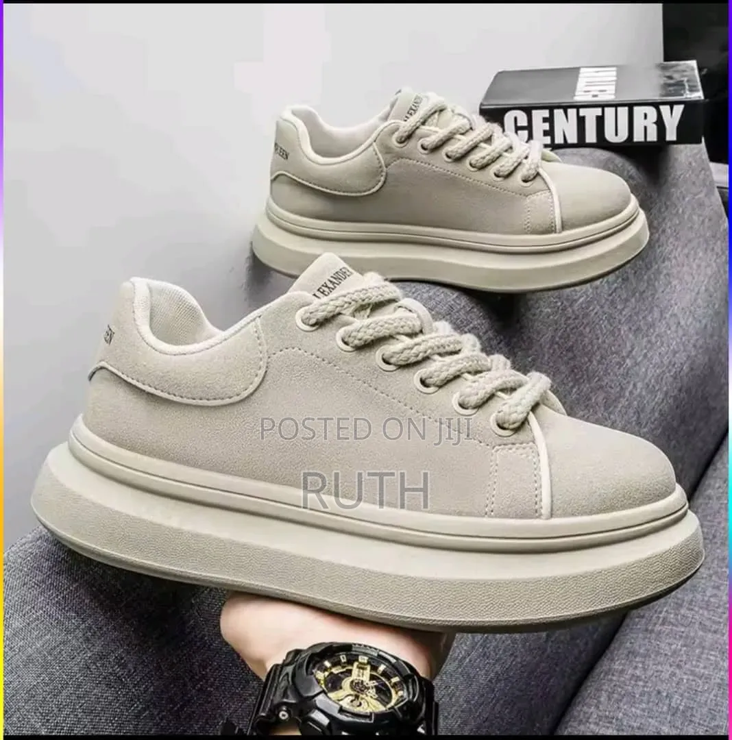 Premium Alexander MacQueen Brown Chunky Fashion Sneakers