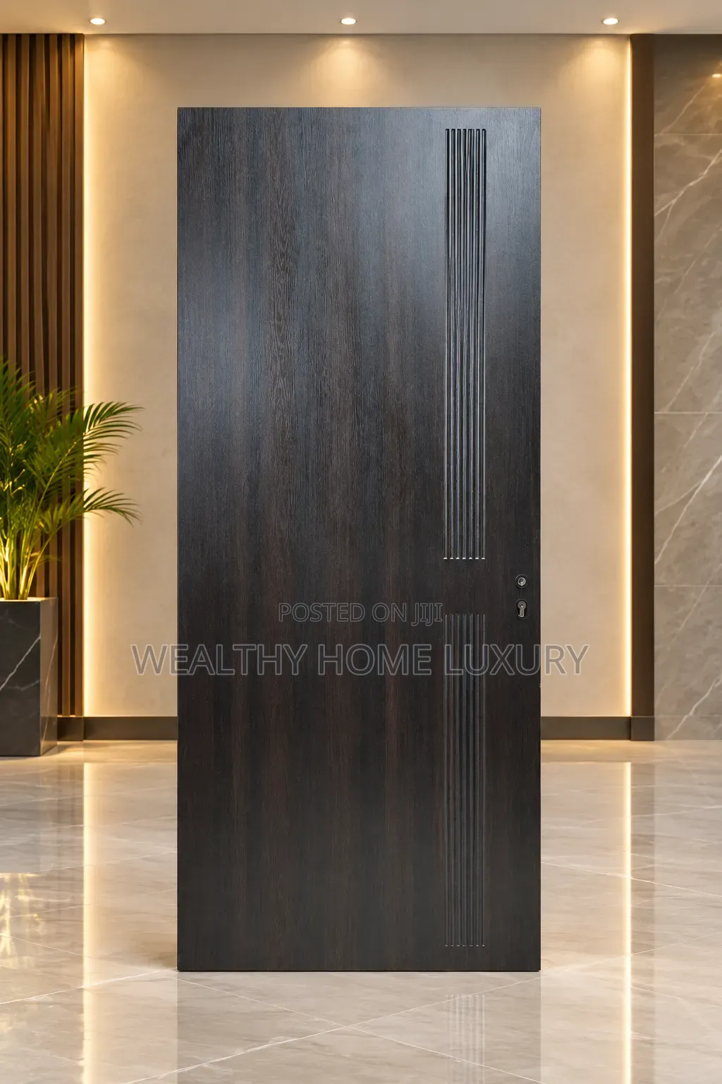 Premium Quality HDF Interior Wooden Door Dark Wenge