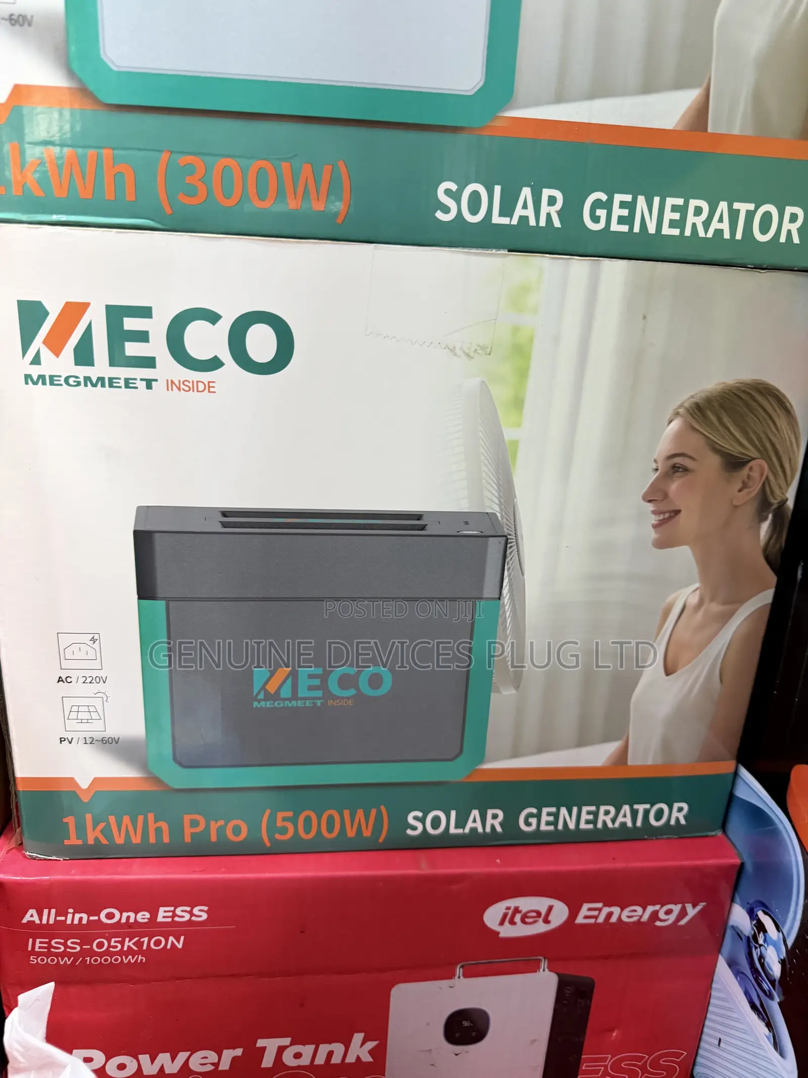 Meco 1kWh Pro (500W) Portable Solar Generator With Lithium Battery
