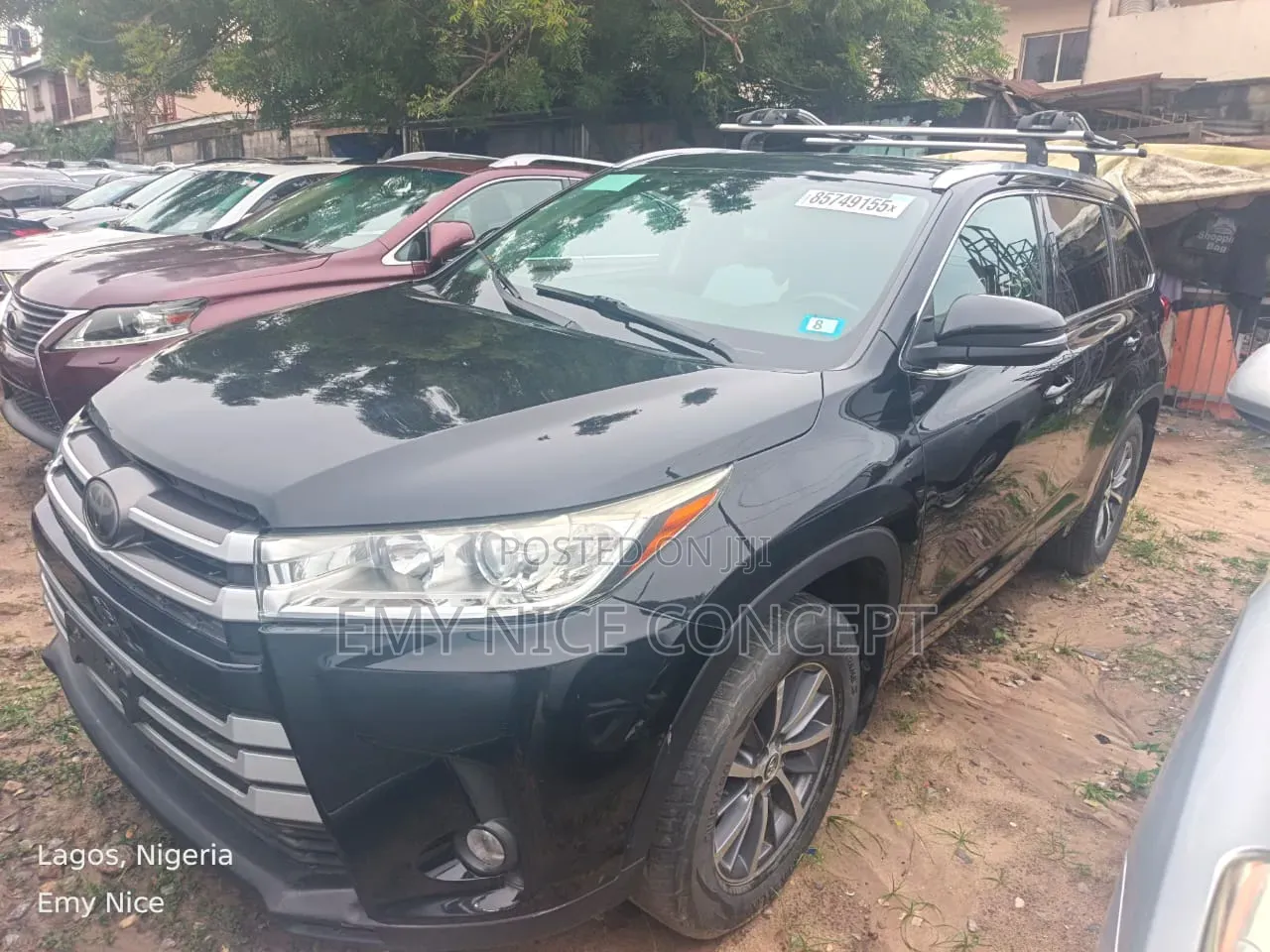 Toyota Highlander XLE 4x2 V6 (3.5L 6cyl 8A) 2017 Black