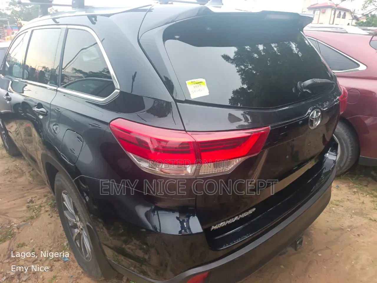 Toyota Highlander XLE 4x2 V6 (3.5L 6cyl 8A) 2017 Black