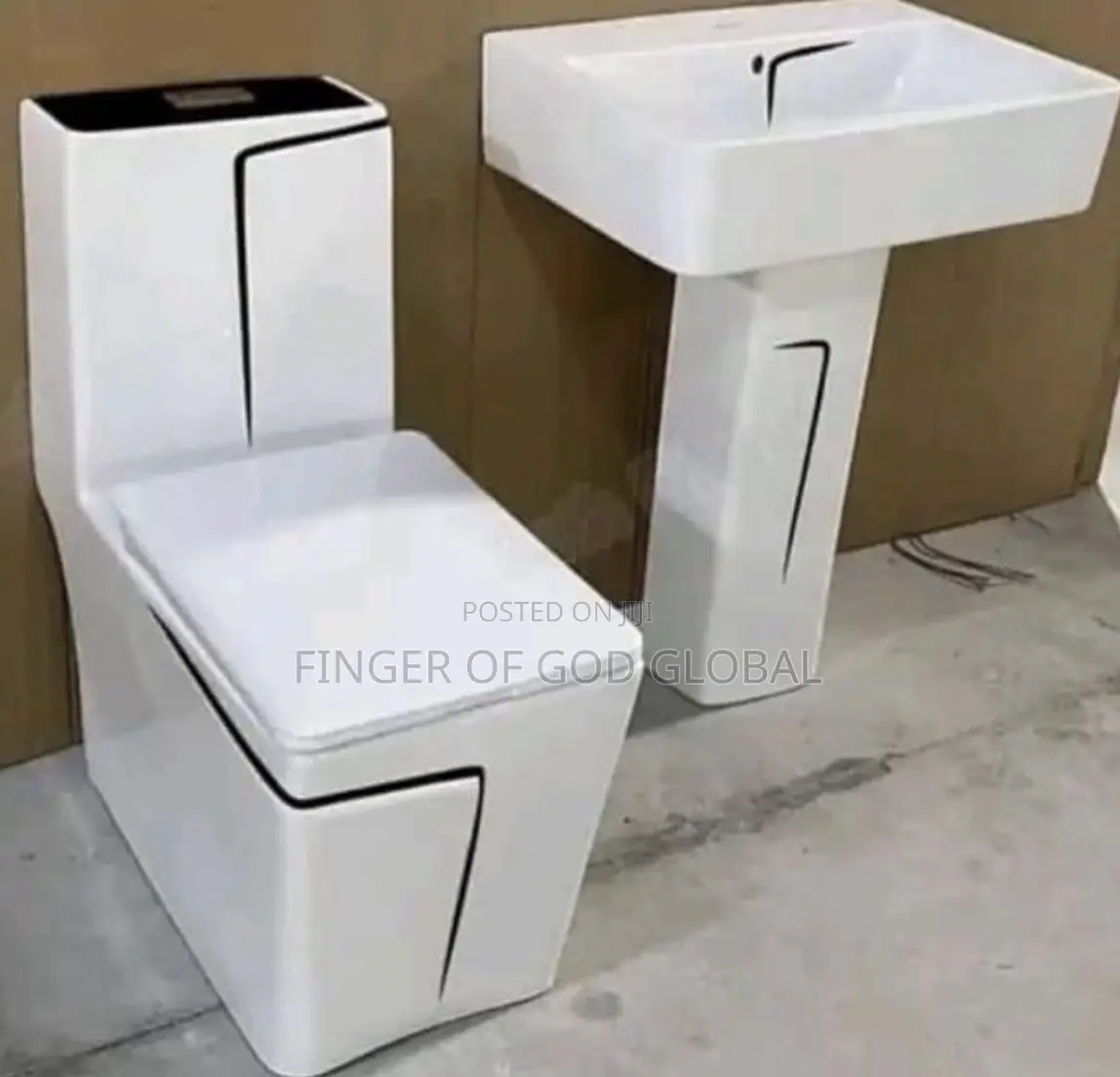 Modern Toilet & Pedestal Basin S