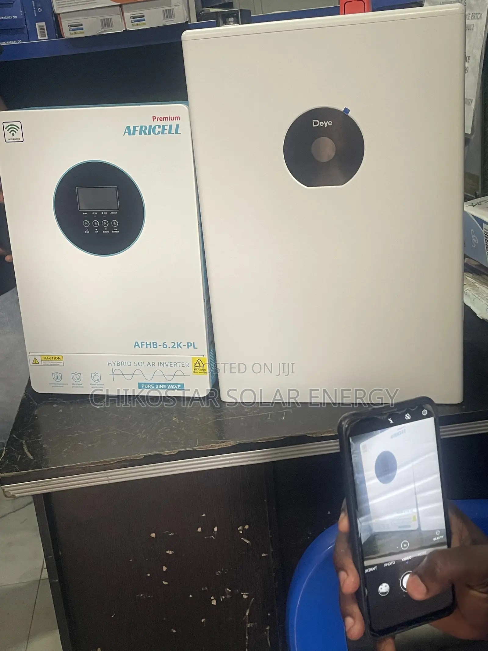 Africell 6.2KVA Hybrid Inverter + Deye Lithium Battery Combo