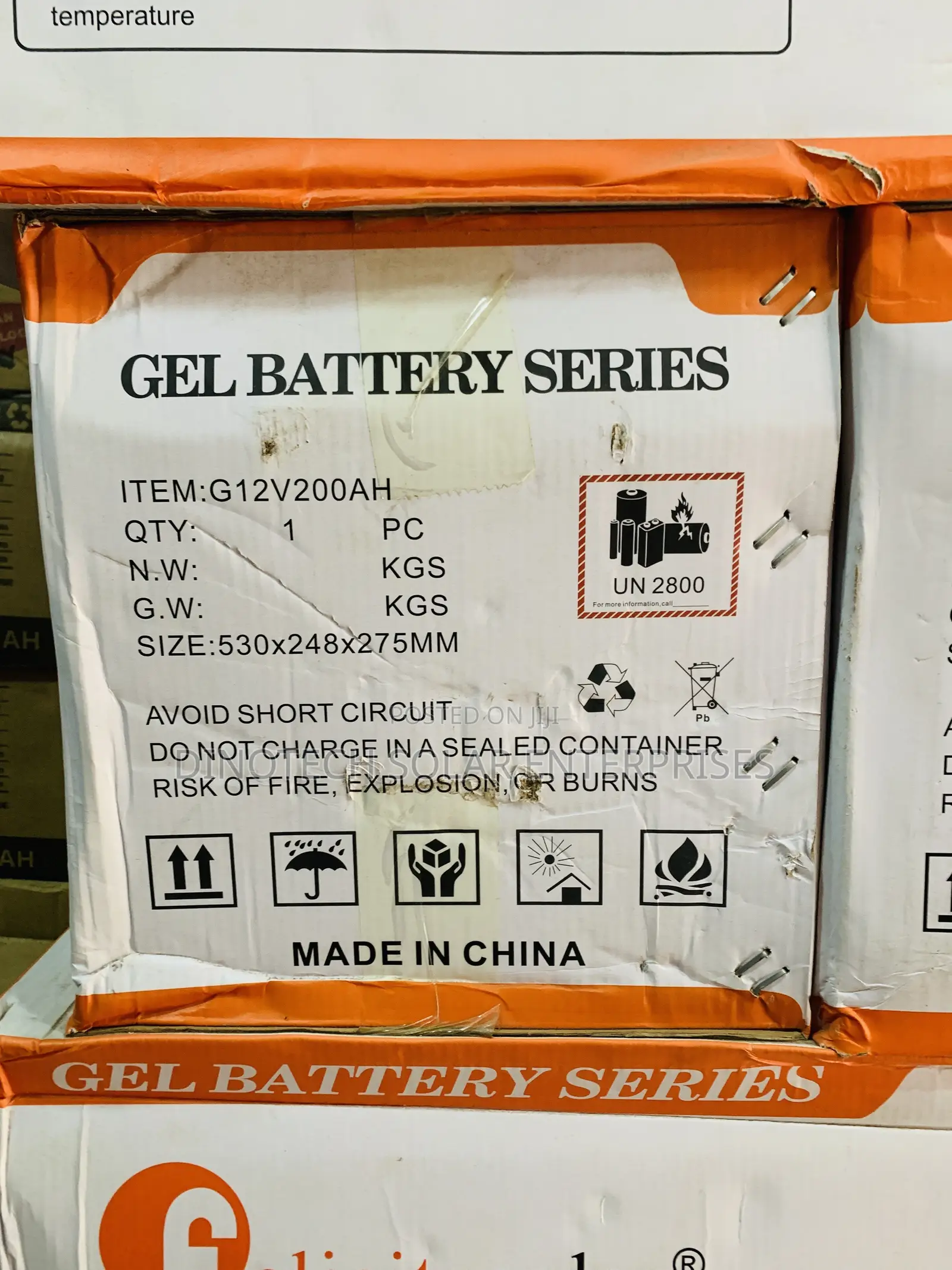 200ah 12v Felicity Solar Dry Cell Battery