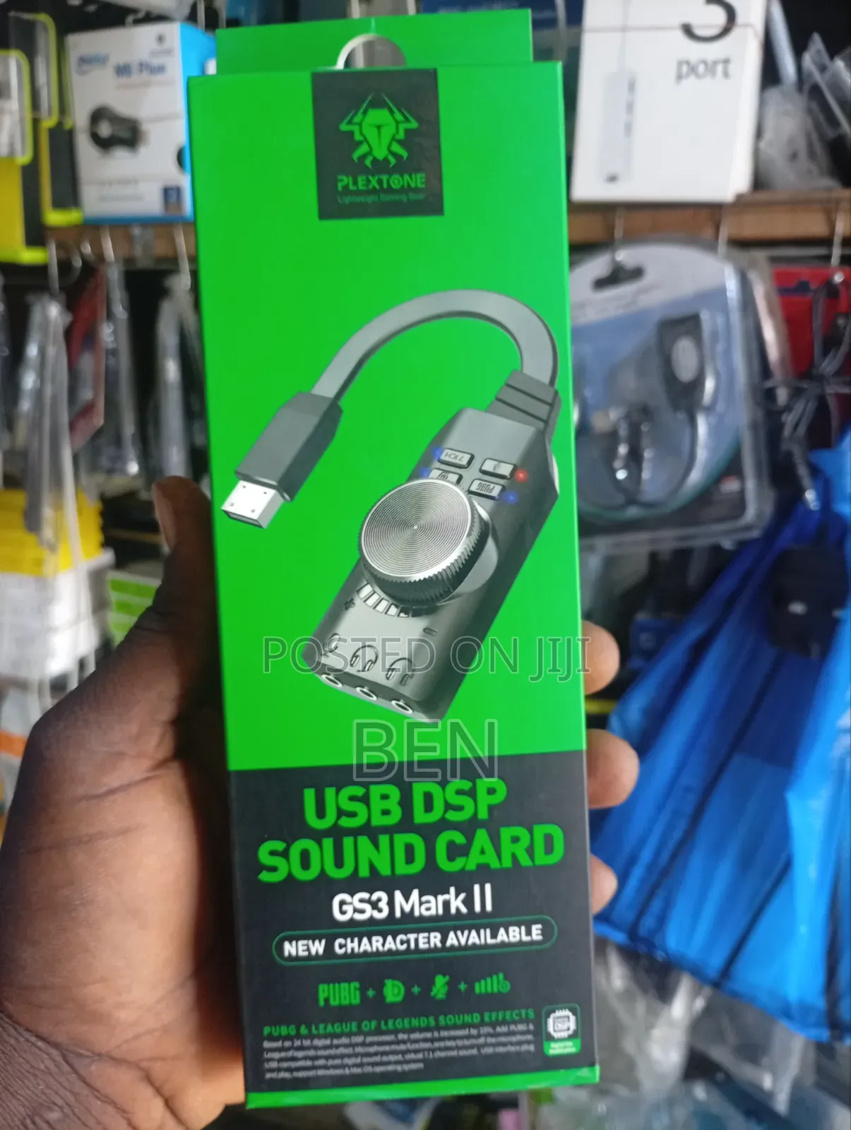 Generic Plextone Gs3 Mark !! USB DSP Sound Card Adapter