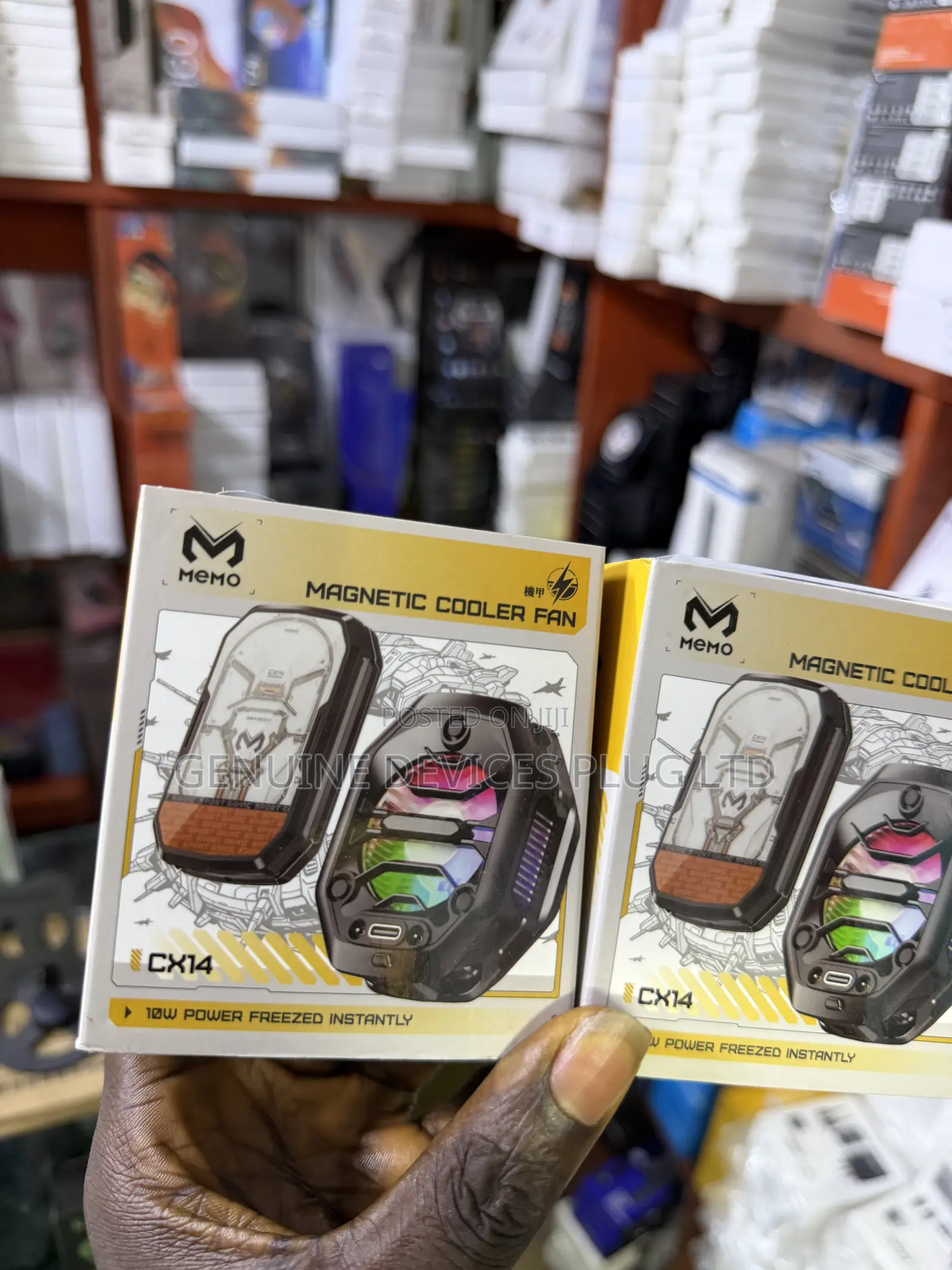 Magnetic Phone Cooler With Rechargeable Battery, LED Cooling Fan