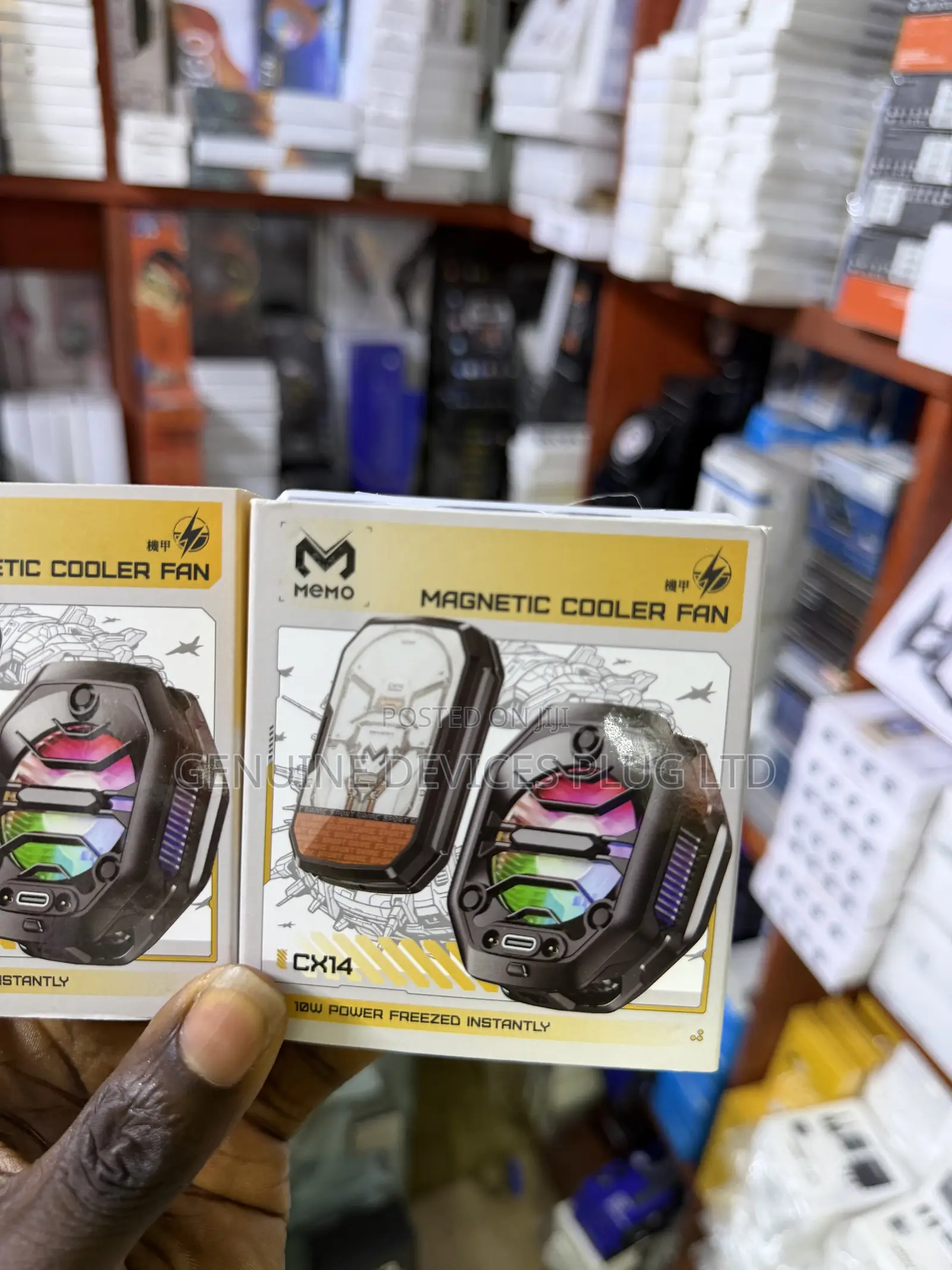 Magnetic Phone Cooler With Rechargeable Battery, LED Cooling Fan