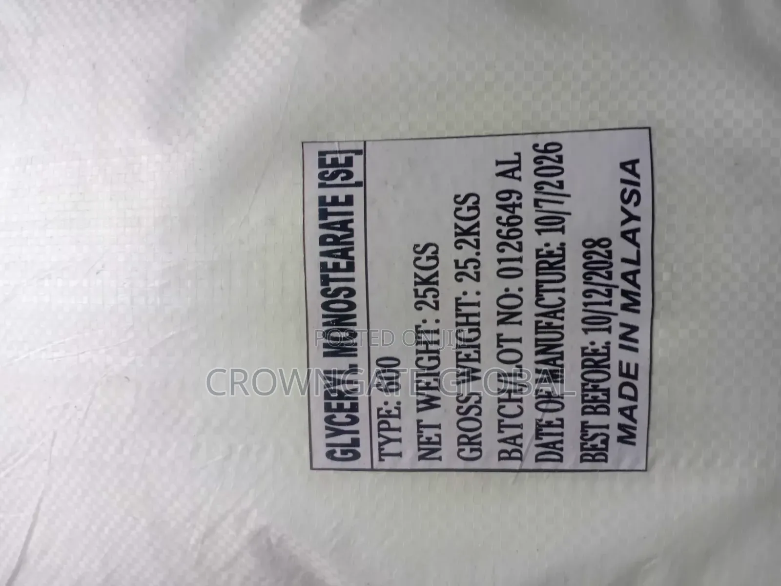 Glyceryl Monostearate (GMS)
