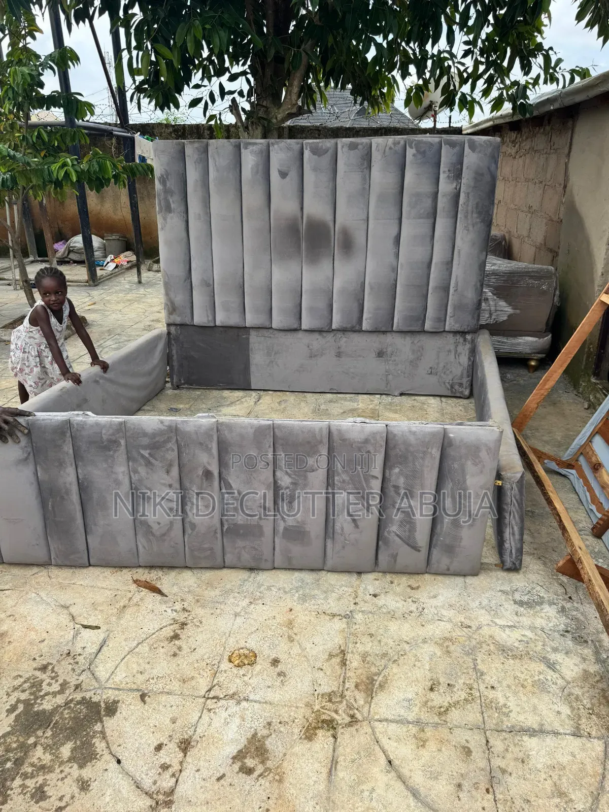 6 by 6 Paded Bedframe Only