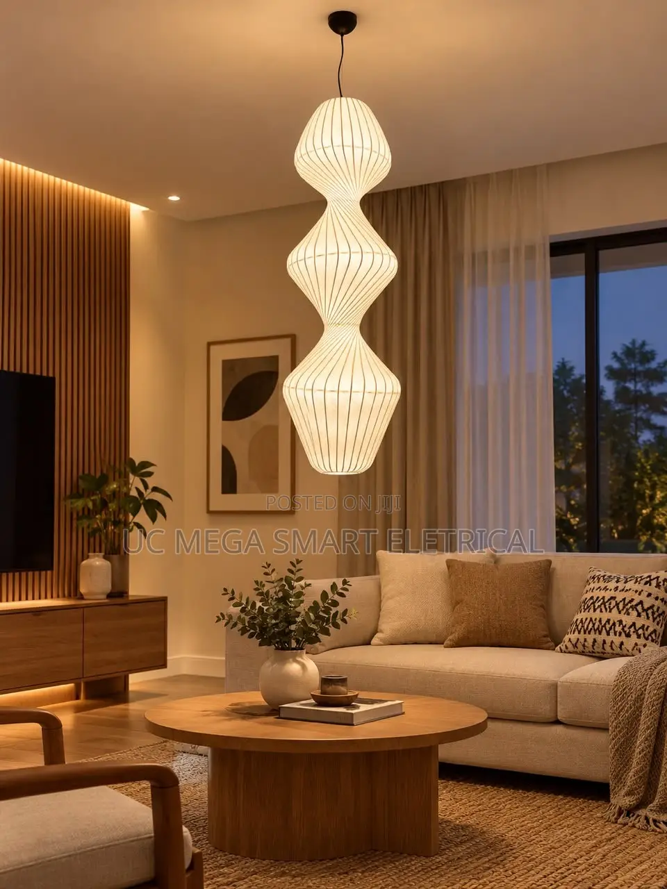 Modern Minimalist Akari Rice Paper Noguchi Yong LED Pendant Lights