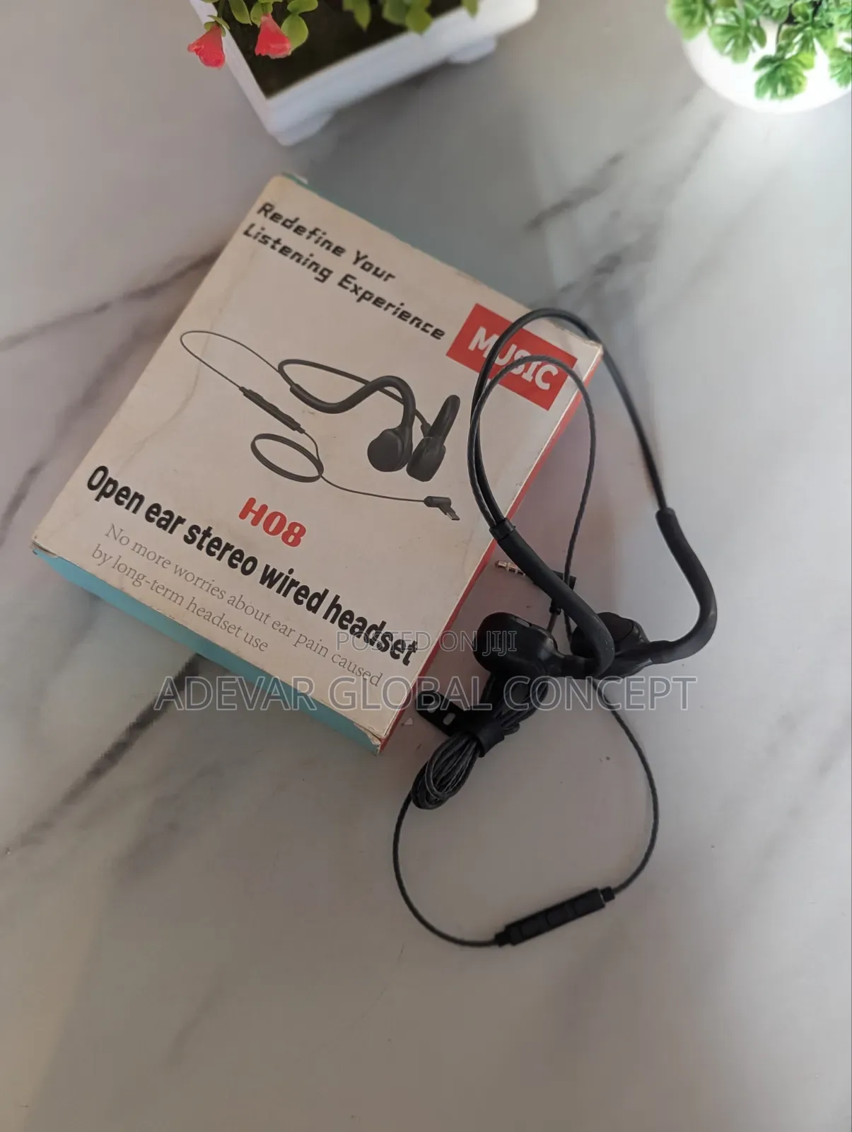 3.5MM Wired Headphones With Bone Conduction and Built-in Microphone