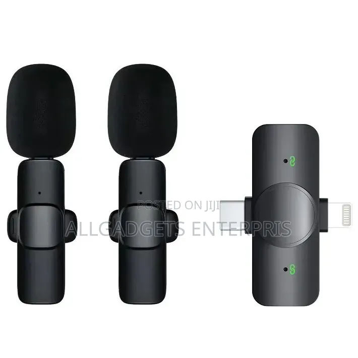 Wireless 3.5mm Lapel Lavalier Double Microphone