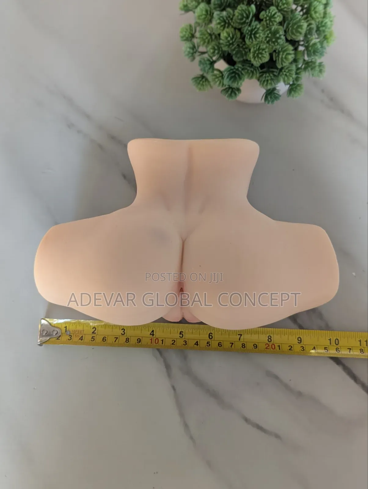 6 Inches Wide Leg 2in1 Butt and Vaginal Hole Masturbator for Men
