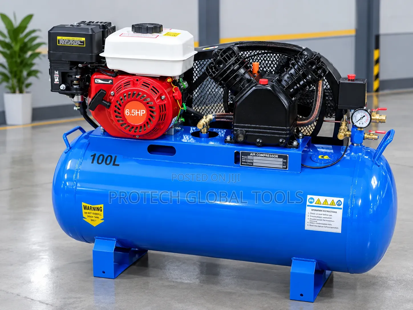Air Compressor Petrol 100L