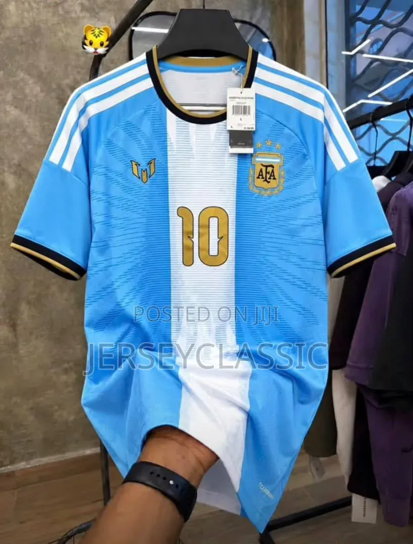 Argentina National Team Home Football Jersey – Sky Blue & White
