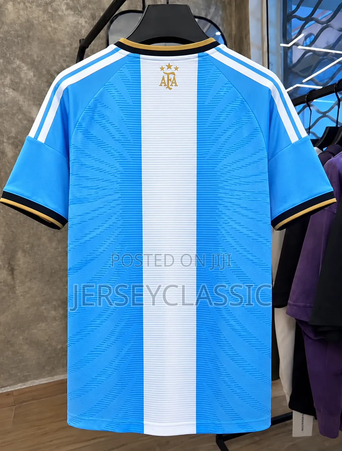 Argentina National Team Home Football Jersey – Sky Blue & White