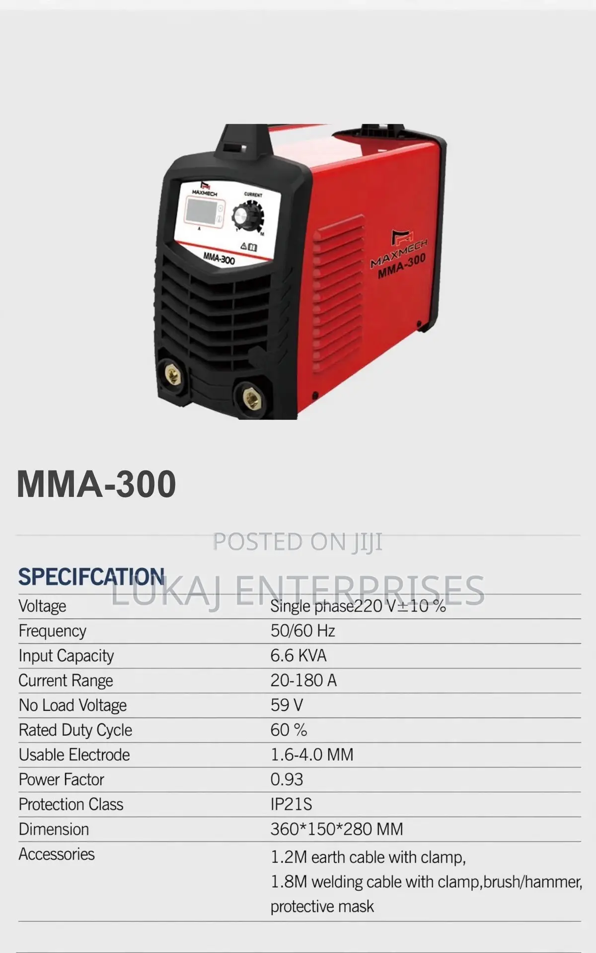 Maxmech MMA-300 Inverter Welding Machine