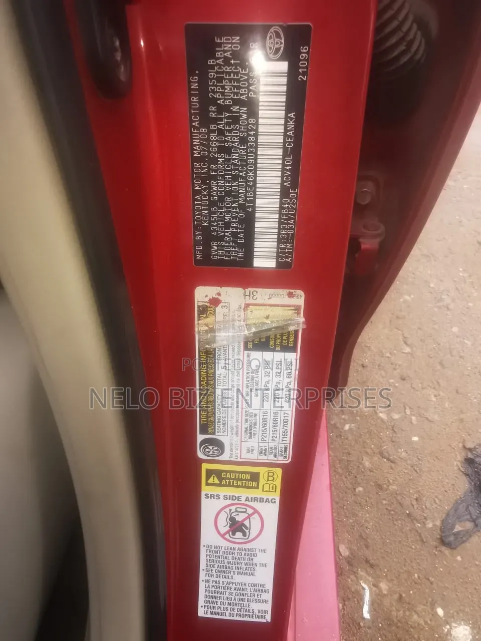 Toyota Camry 2009 Red