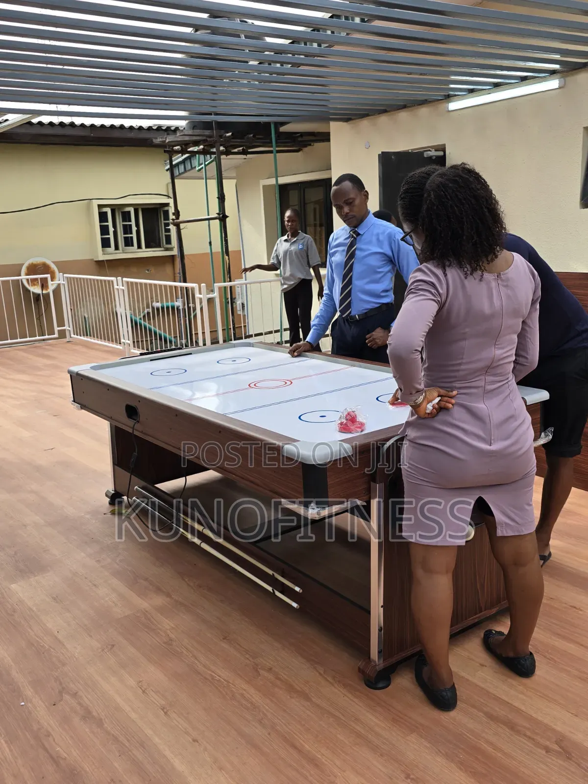 7ft Multi-Game Table: Pool, Tennis, Air Hockey, Dining