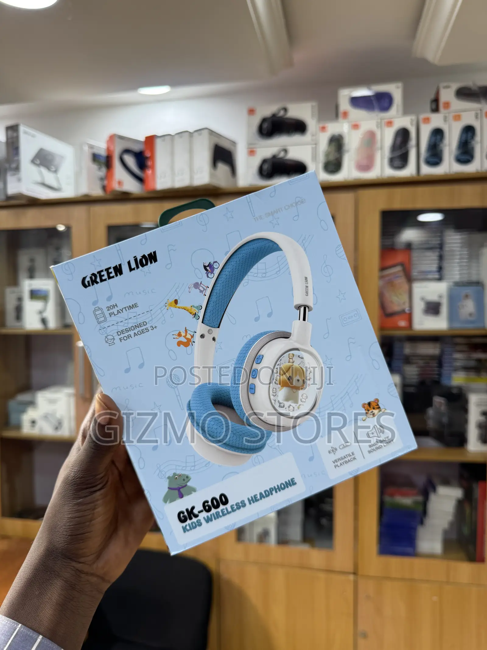 Brand New Green Lion GK-600 Kids Wireless Headphone