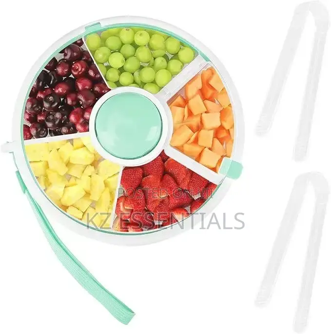 Round Rotating Kids Snack Lunch Box