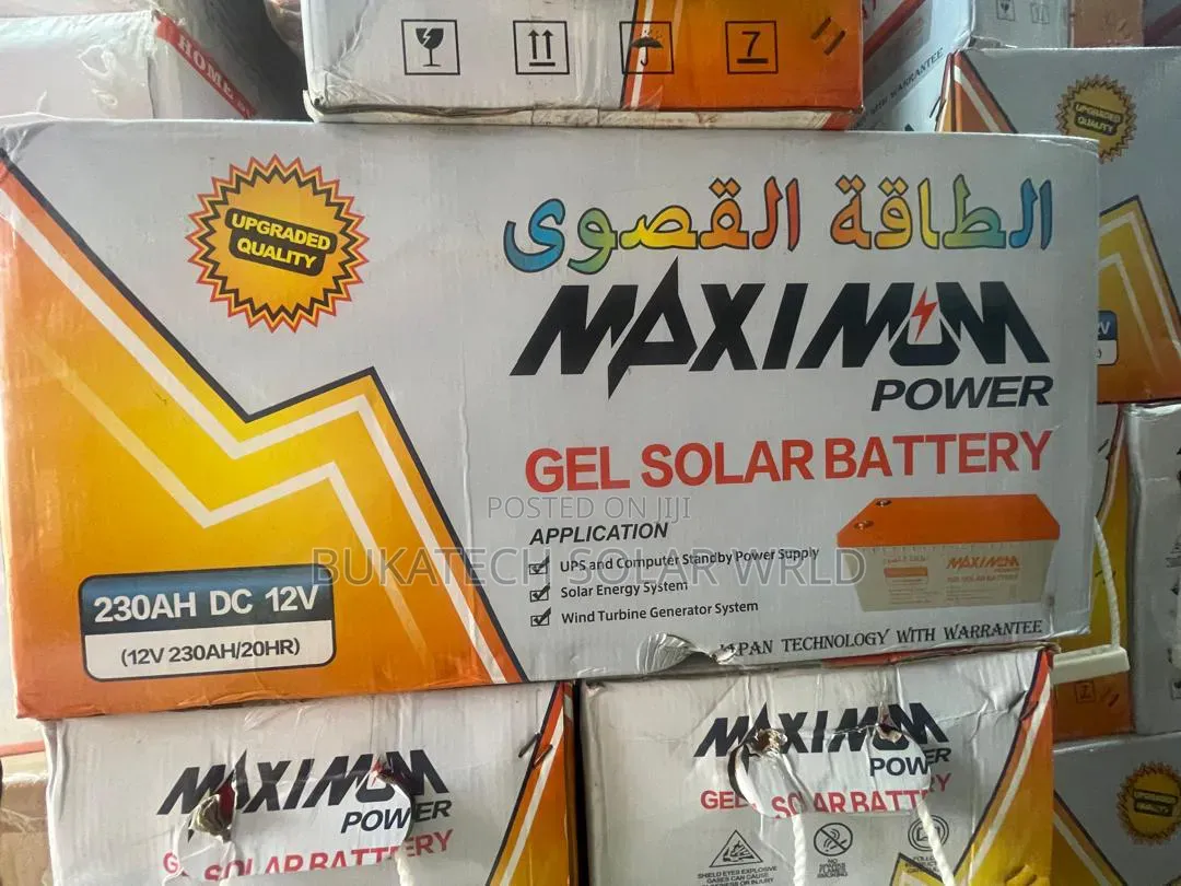 230ah Maximum Energy Gel Battery